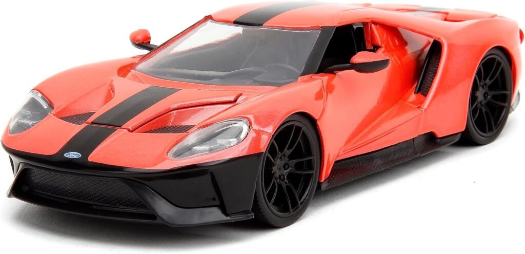 Pink Slips 1:24 W1 2017 Ford GT Die-Cast Car, Toys for Kids and Adults(Metallic Salmon)