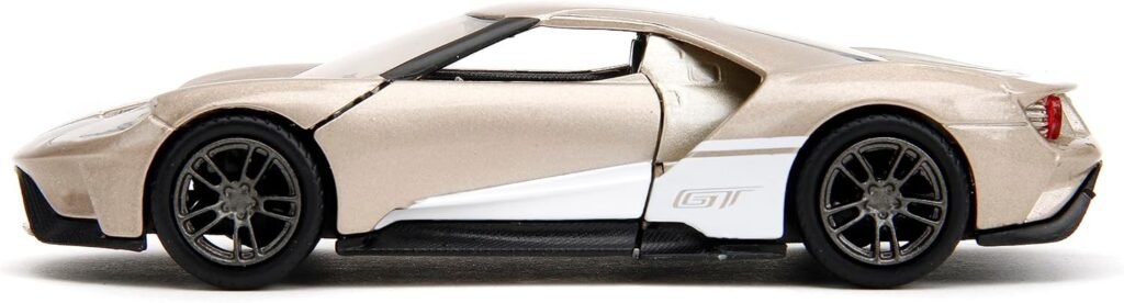 Pink Slips 1:32 W1 2017 Ford GT Die-Cast Car, Toys for Kids and Adults(Metallic Gold)