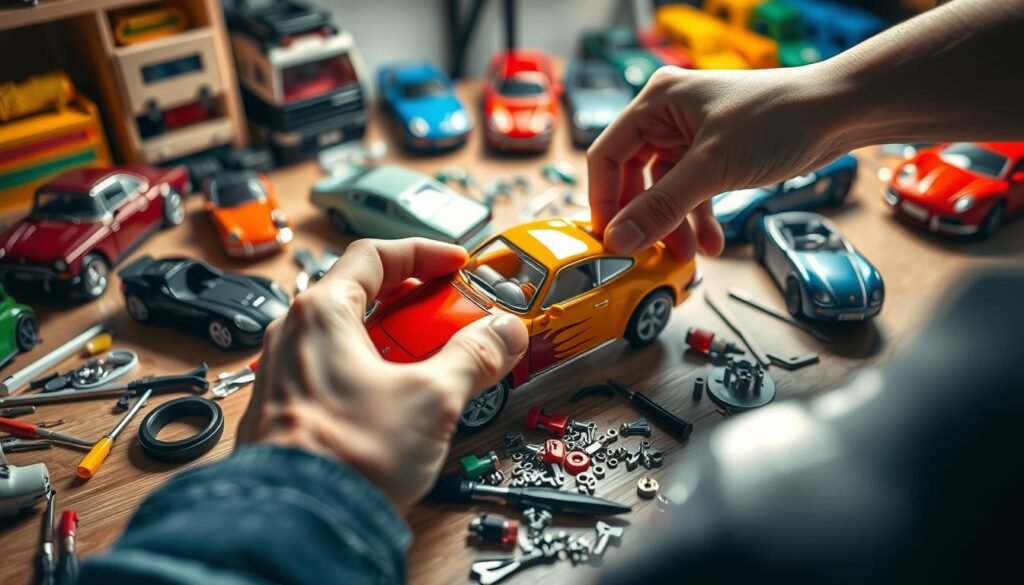 reassembling diecast cars