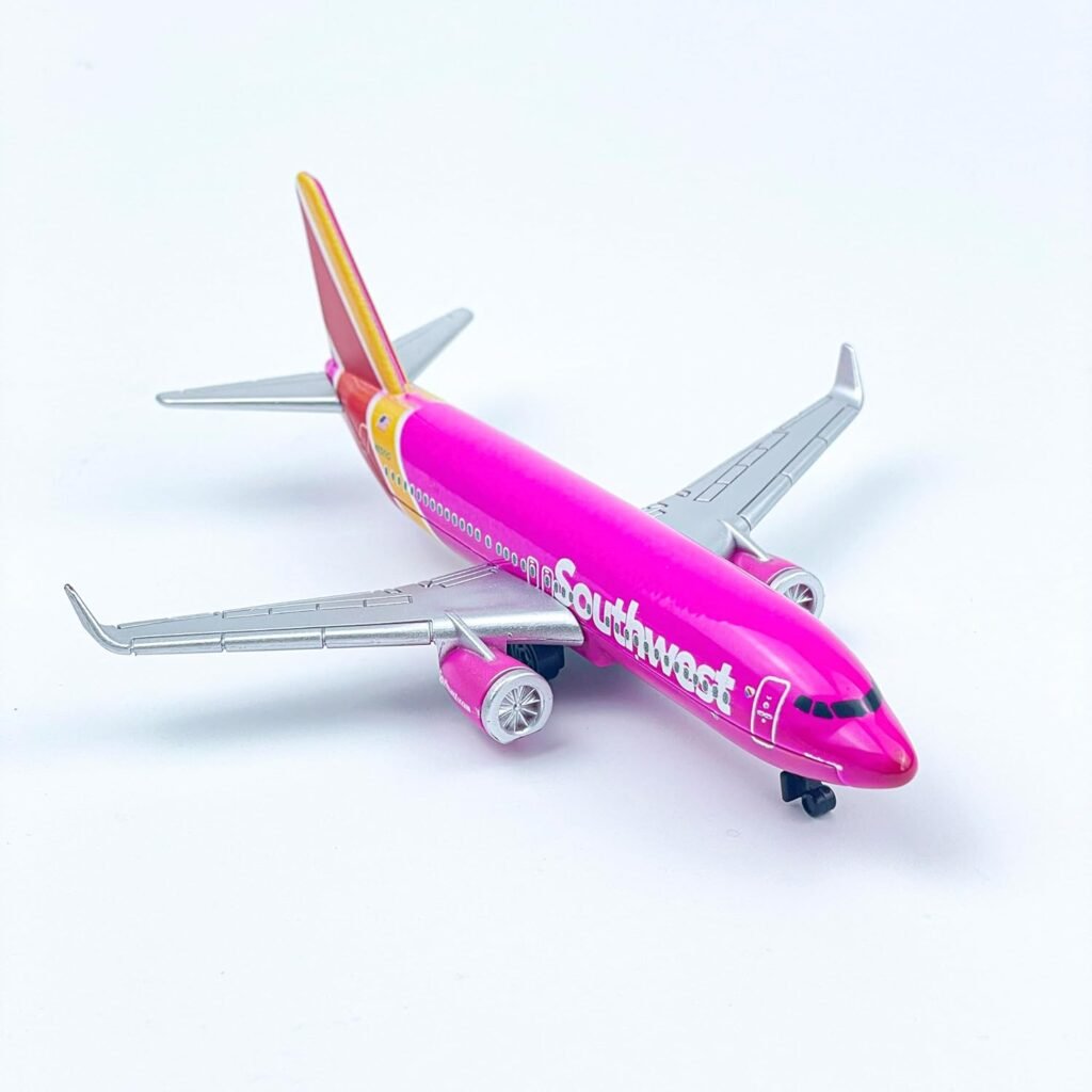 Southwest Airplane Model, Pink Aircraft Livery, Die-cast Metal Model Planes with Plastic Parts, Suitable for Collection and Gifts