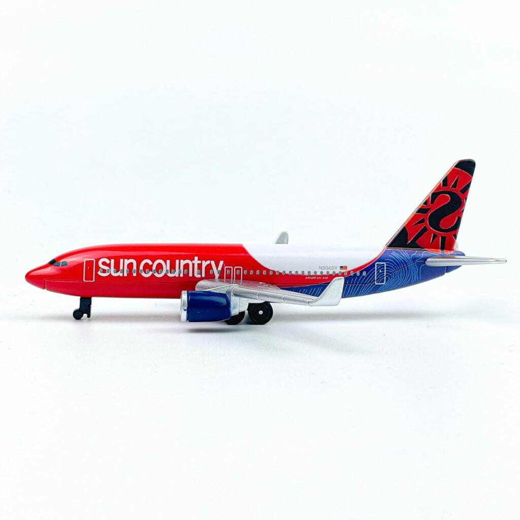 Sun Country Model Airplane, Die-cast Single Planes Model Aircraft Suitable for Collection  Christmas, Birthday Gifts