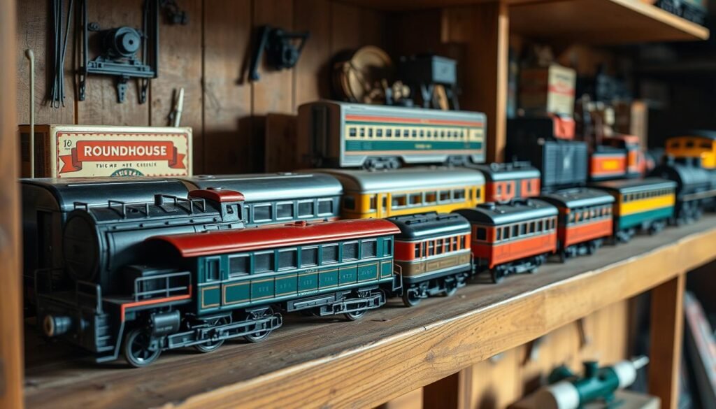 vintage roundhouse diecast train car kits