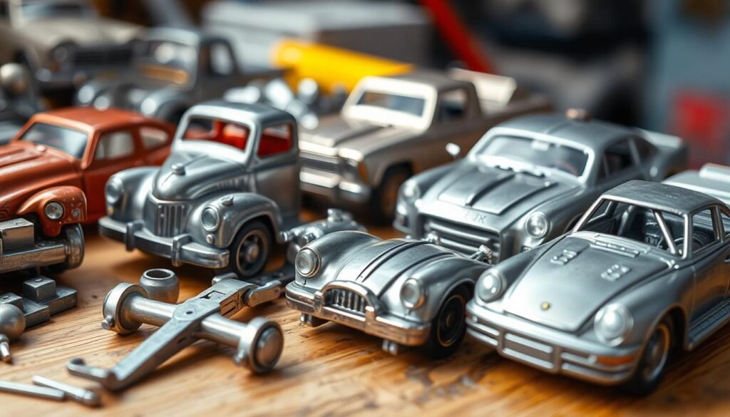 what are diecast cars made of