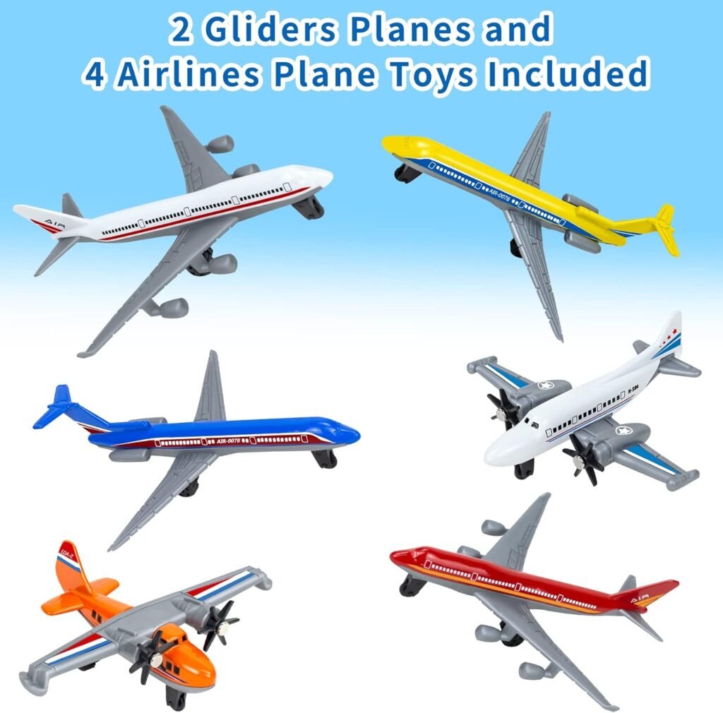 YongnKids 18 Pack Diecast Airplane Toys for Toddlers, Aircraft Plane Toy for Boy Girls 3 4 5 6 7 Years Old,Metal Aeroplane Toys Set Models Plane Best Gift for Kids Birthday Party Favours Toys