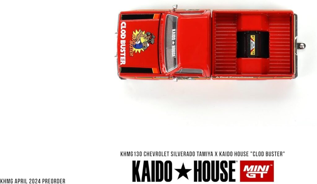 1:64 Scale Diecast Model Car Compatible with Chevrolet Silverado Tamiya x Kaido House “CLOD Buster” Orange Limited Edition by Kaido House KHMG130
