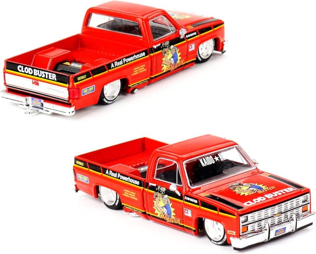 1:64 Scale Diecast Model Car Compatible with Chevrolet Silverado Tamiya x Kaido House “CLOD Buster” Orange Limited Edition by Kaido House KHMG130