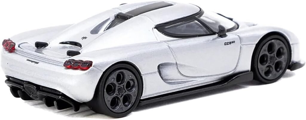 1:64 Scale Diecast Model Car Compatible with Koenigsegg CC850 Sliver Limited Edition by Tarmac T64G-TL051-SL