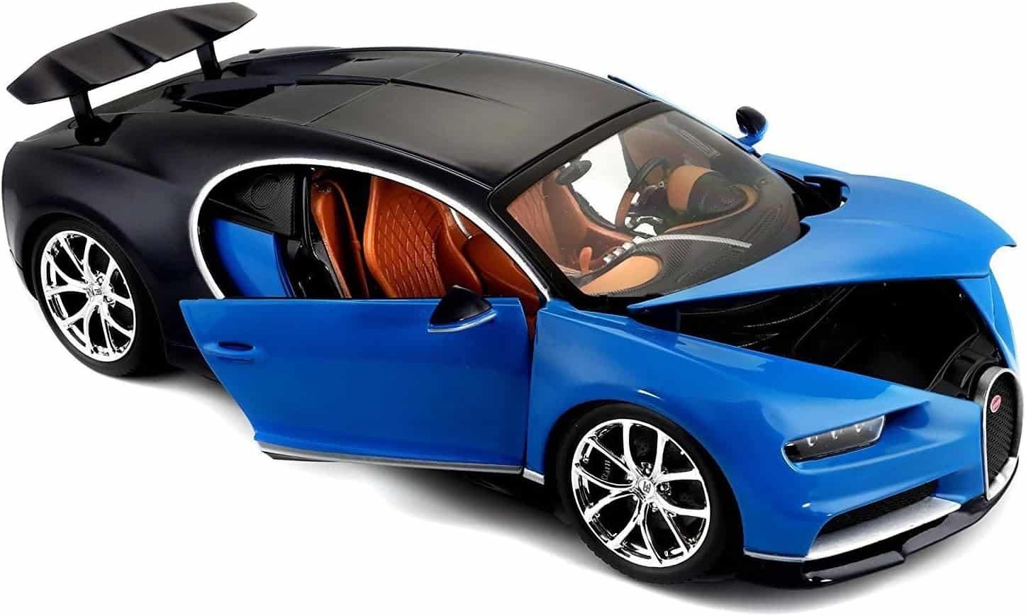 2016 Bugatti Chiron Blue 1/18 Diecast Model Car Review