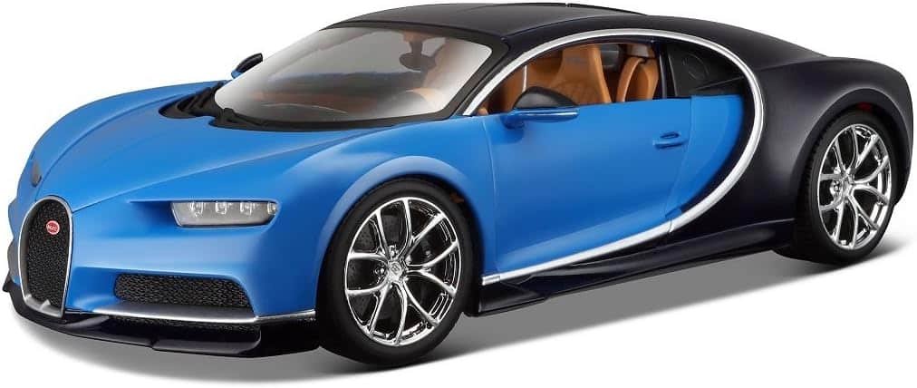2016 Bugatti Chiron Blue 1/18 Diecast Model Car , unisex