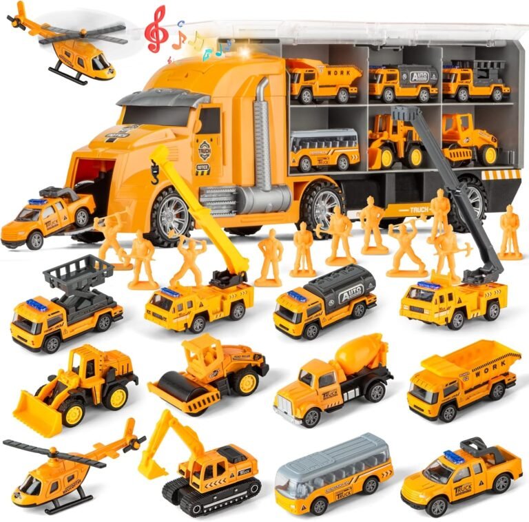 25 in 1 Die-cast Pull Back Construction Truck Review