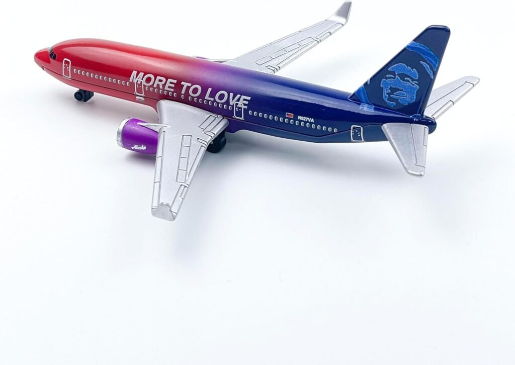Alaska Model Airplane, Multi-Color Livery Single Plane Die-cast Model Planes Aircraft Suitable for Collection  Gifts