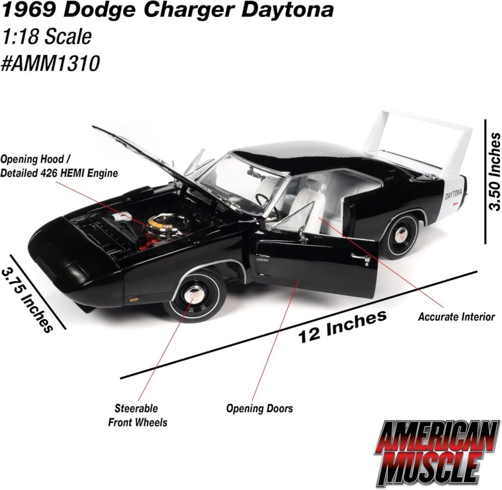 American Muscle 1969 Dodge Charger Daytona 1:18 Scale Diecast