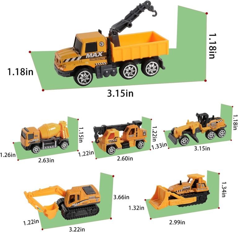 ANDOLO Mini Construction Trucks Toys Review