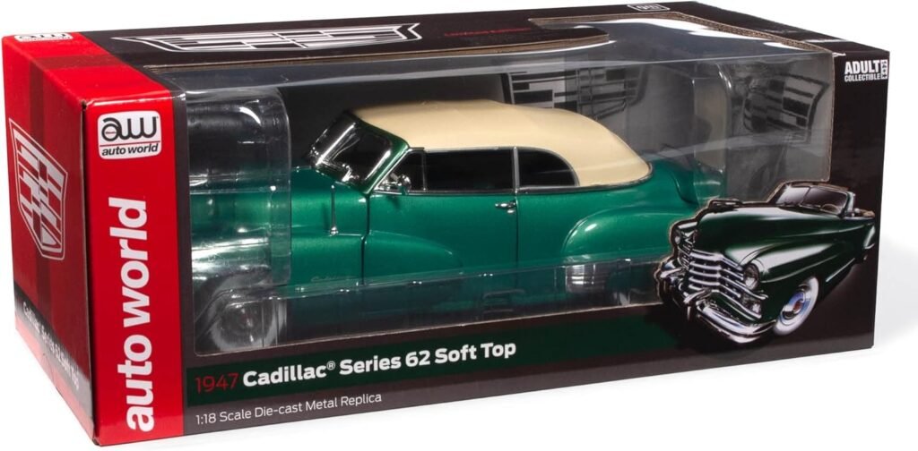 Auto World 1947 Cadillac Series 62 Cabriolet 1:18 Scale Diecast Model