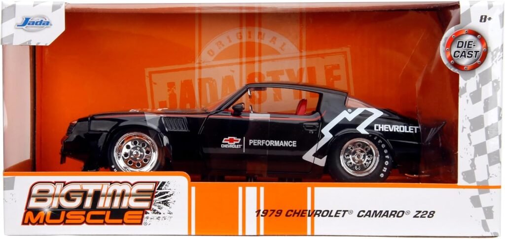 Bigtime Muscle 1:24 1979 Chevy Camaro Die-Cast Car, Toys for Kids and Adults(Black)
