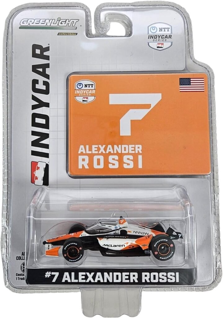 Collectibles Greenlight 11594 2024 NTT IndyCar Series - #7 Alexander Rossi/Arrow Mc Laren, Arrow1:64 Scale Indy 500 Diecast, gl11594