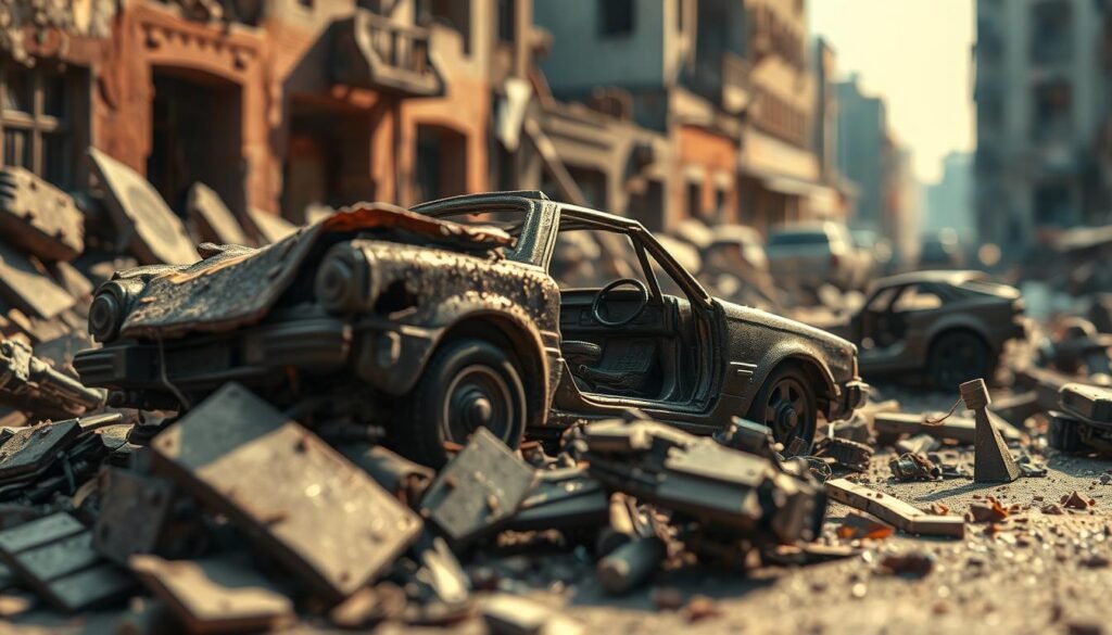 custom diecast crash scenes