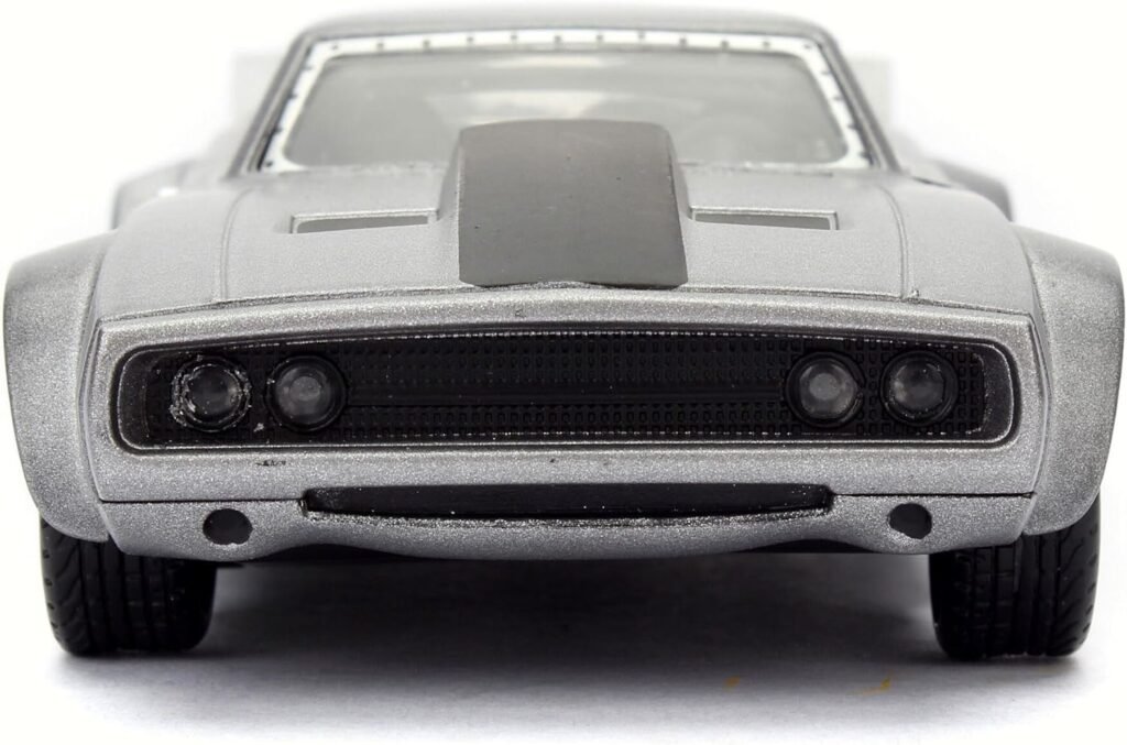 Doms Ice Charger Movie Muscle Car, Bare Metal Silver - 98299/24-1/32 Scale Diecast Model Car