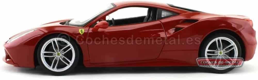 Ferrari Burago 1/18 Scale Diecast - 18-16008 488 GTB Rosso red