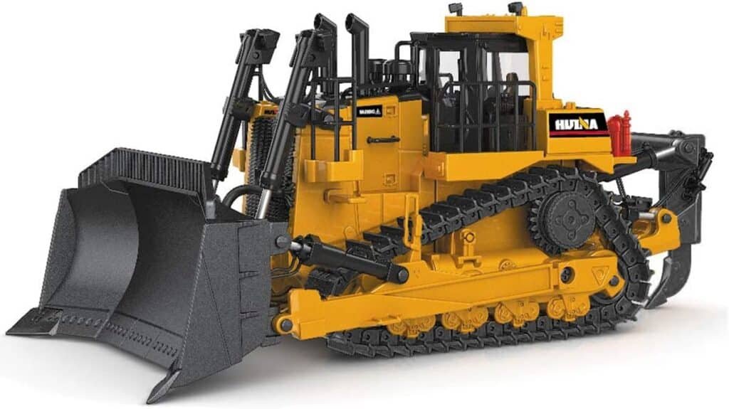 fisca 1/50 Diecast Bulldozer Model Metal Construction Vehicle Toy