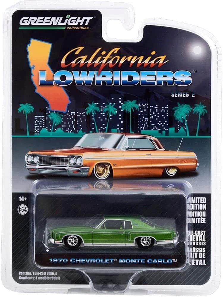 Greenlight 63030-D California Lowriders Series 2 - 1970 Chevy Monte Carlo 1:64 Scale Diecast