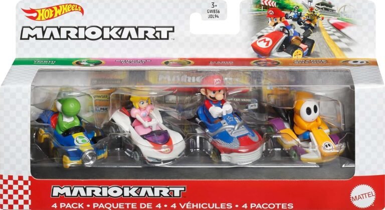 Hot Wheels Mario Kart Toy Vehicle 4-Pack Review