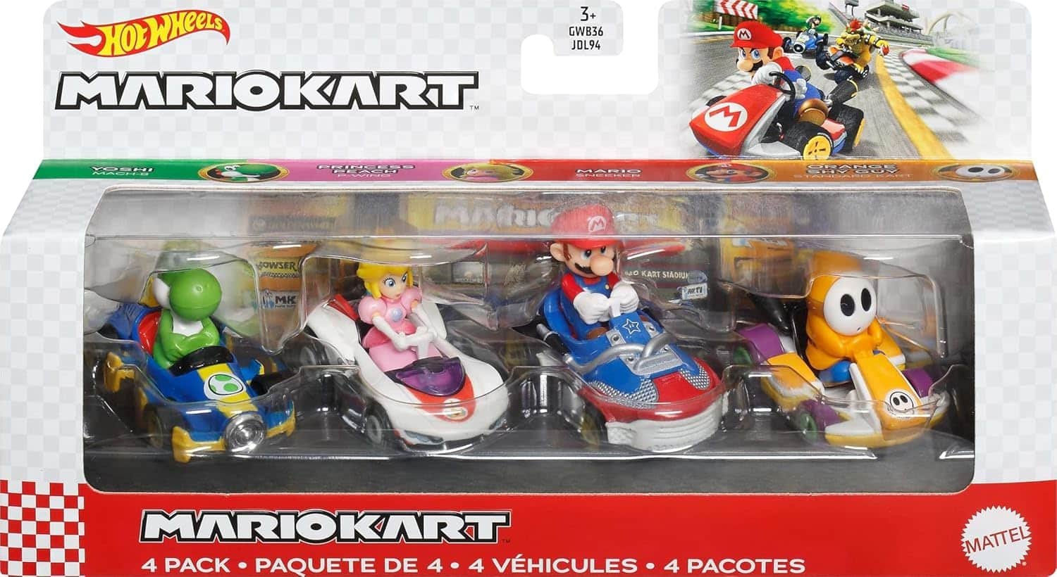 Hot Wheels Mario Kart Toy Vehicle 4-Pack Review
