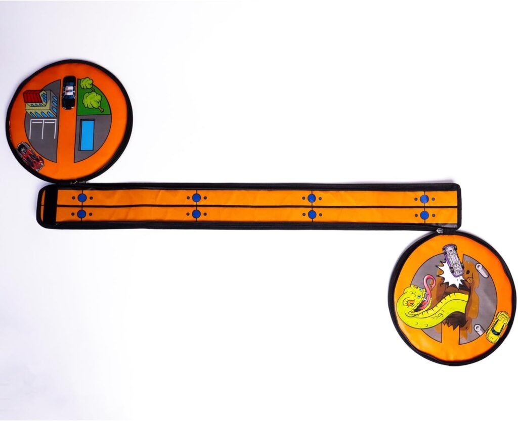 Hot Wheels Tara Toy: ZipBin Wheelie Track Pack - Unzips Into A Racetrack Mat, Holds 100 Toy Cars, Storage  Play, Circle Tire Design, Kids Ages 3+