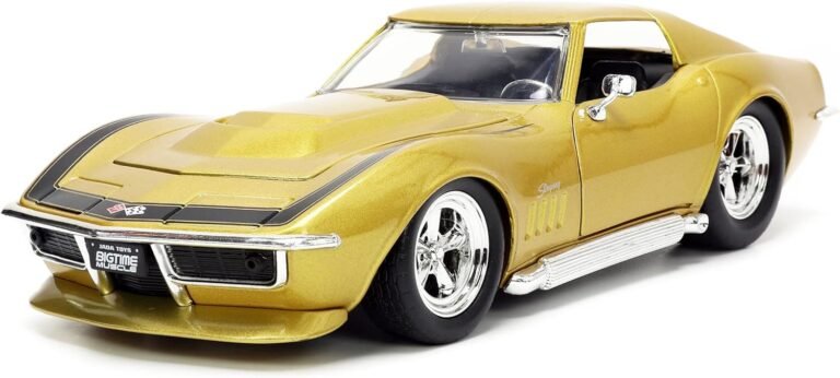 Jada Toys Big Time Muscle 1:24 1969 Chevy Corvette Stingray ZL-1 Die-cast Car Gold Review