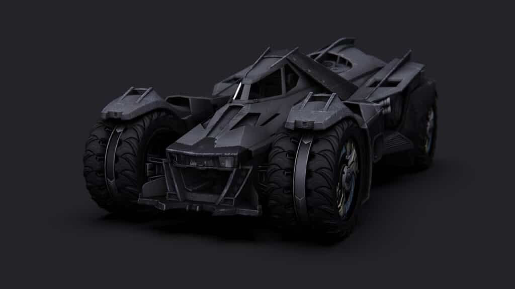 Jada Toys DC Comics 2008 The Dark Knight Batmobile With Batman figure; 1:24 Scale Metals Die-Cast Collectible Vehicle