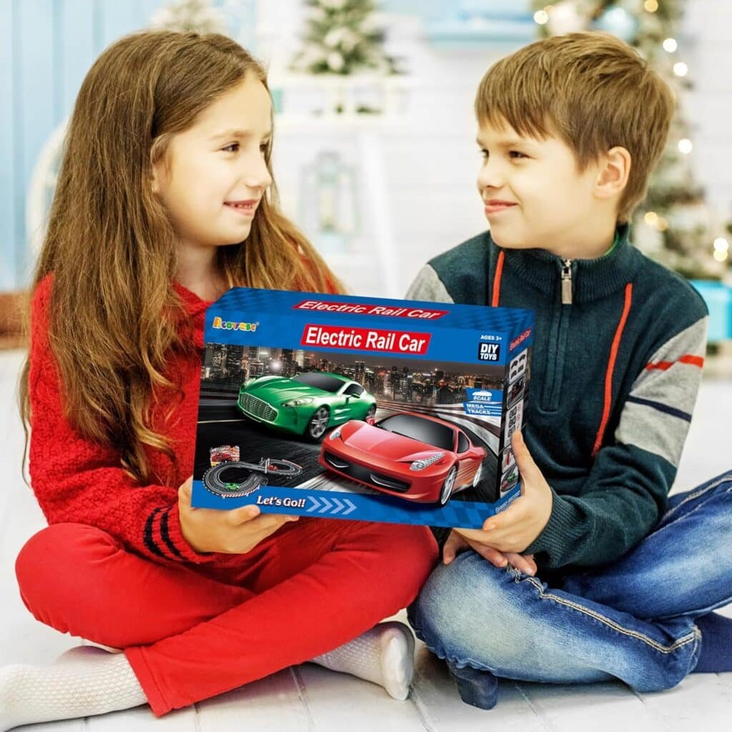 Kids Toy-Electric Powered Slot Car Race Track Set Boys Toys for 6 7 8-12 Years Old Boy Girl Best Gifts