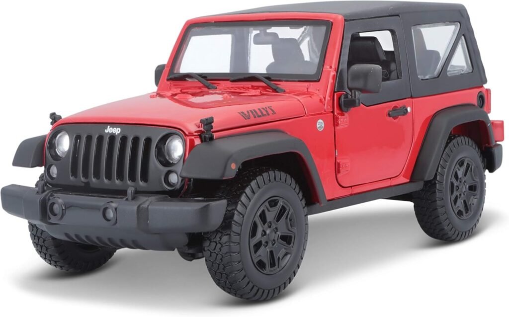 Maisto 1:18 2014 Jeep Wrangler Diecast Vehicle (Colors May Vary)