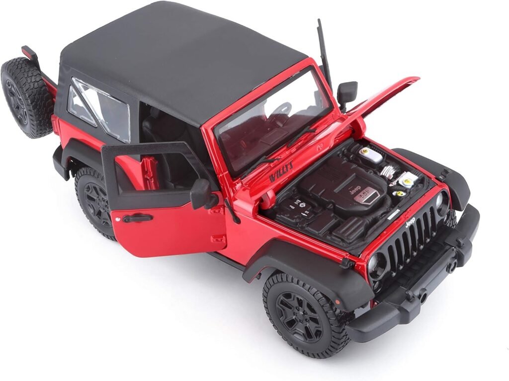 Maisto 1:18 2014 Jeep Wrangler Diecast Vehicle (Colors May Vary)