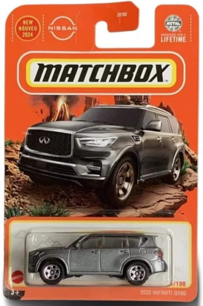 Matchbox 2022 Infiniti QX80 Diecast Car Model, 1:64 Scale, Gray