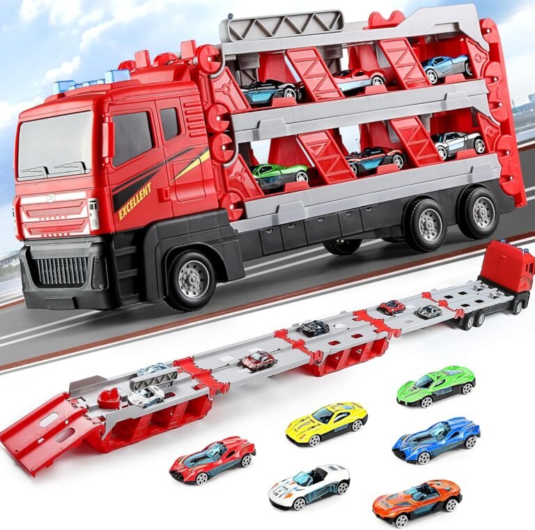 Mega Hauler Truck with Ejection Race Track Review