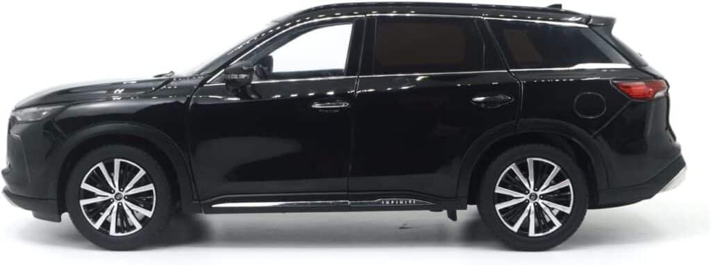 Paudi Model 1/18 Scale Diecast Cars 2022 Infiniti QX60 Model Car For Adults Collection Black