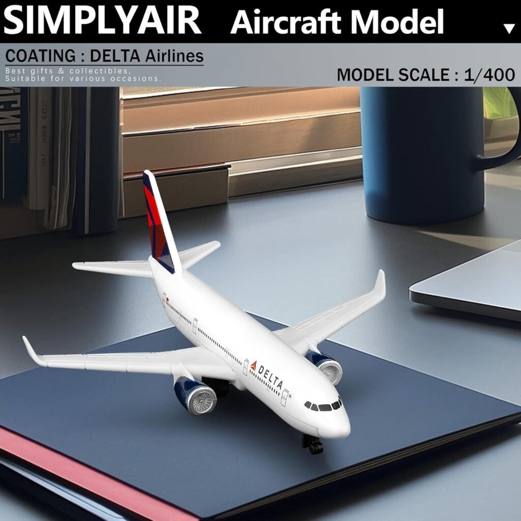 SimplyAir 1/400 Delta Airplane Model Kits Plastic Airplane Model for Collection and Display