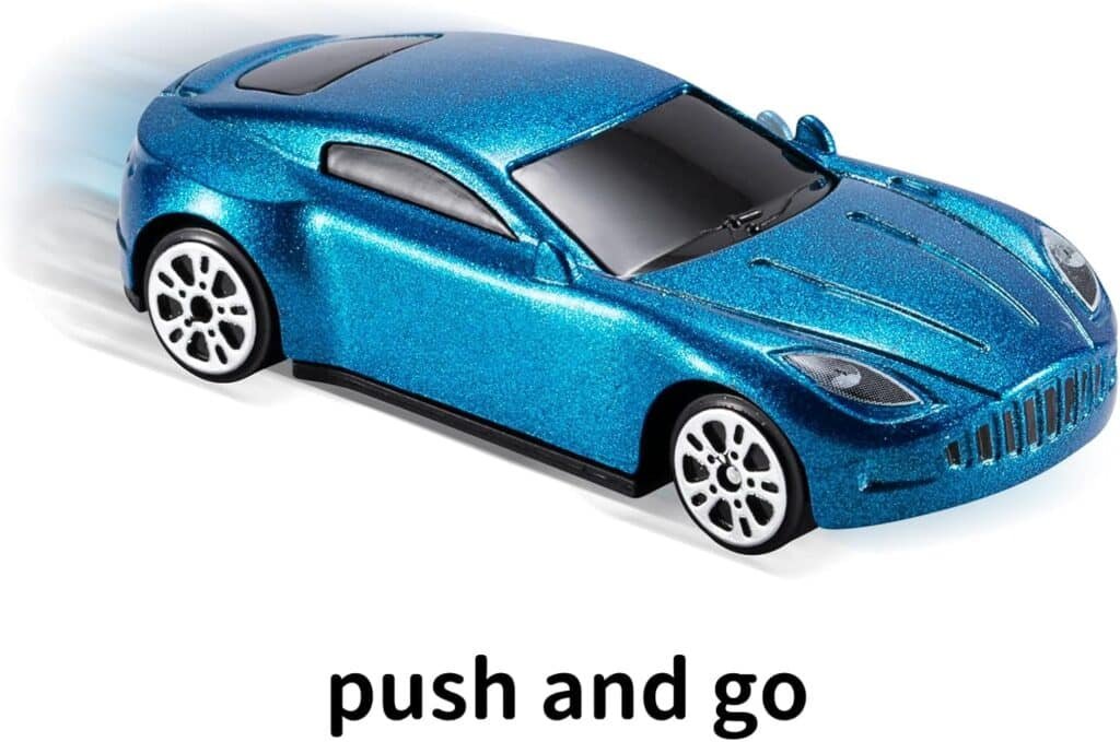 TEMI Transport Cars Carrier Set Toys w/Play Mat, Die-cast Vehicles Truck Alloy Metal Race Model Car Toys for Toddler Age 3-9 Kids Boys  Girls