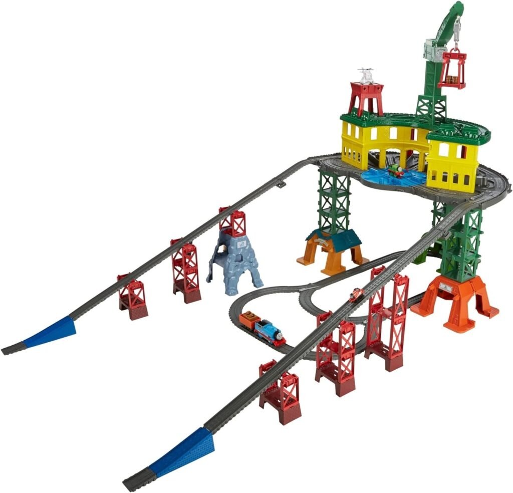Thomas  Friends Toy Train Set, Super Station, Extra Large Race Track with Motorized Thomas, Diecast Percy  MINIS James for Ages 3+ Years
