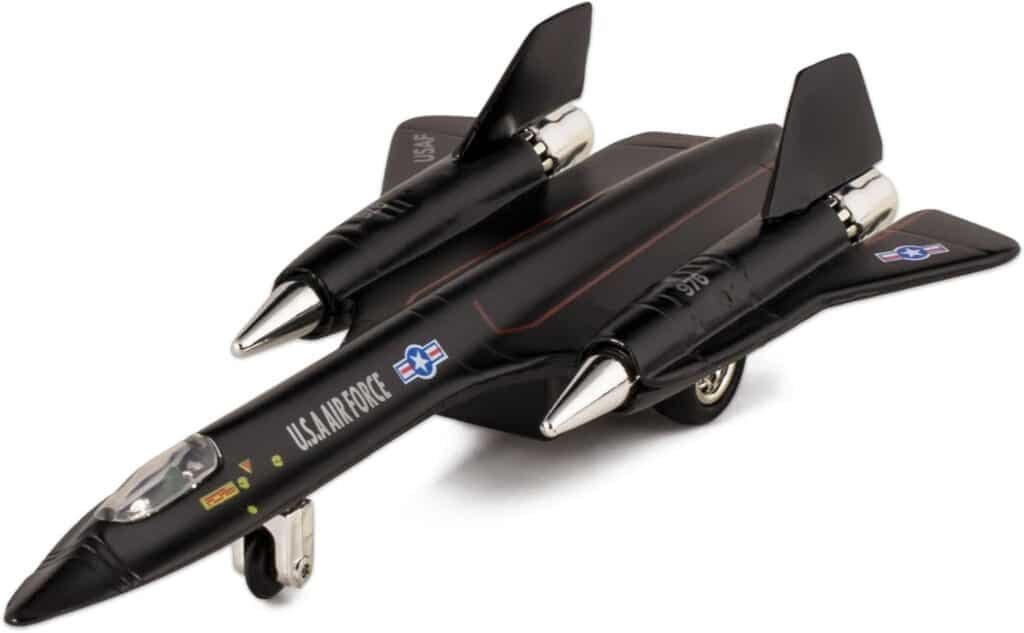🛦 United States Air Force SR-71A Blackbird 8 Die Cast Metal Pull Back Action Model Jet Toy