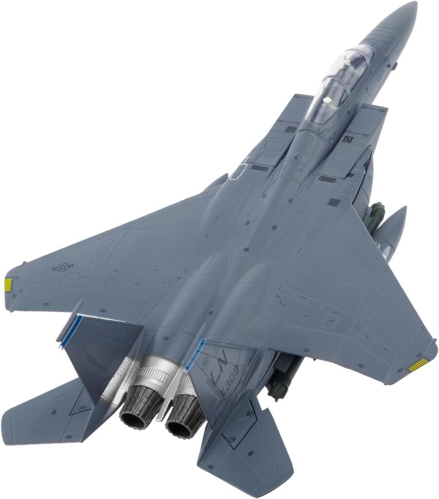 1/100 F-15E Fighter Plane Model Metal Aircraft Model Military Airplane Model Diecast Plane Model for Collection or Gift