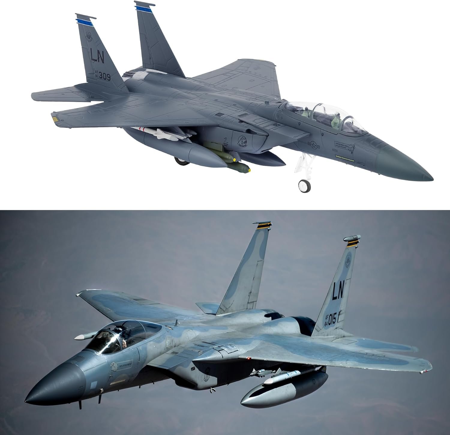 1/100 F-15E Fighter Plane Model Review