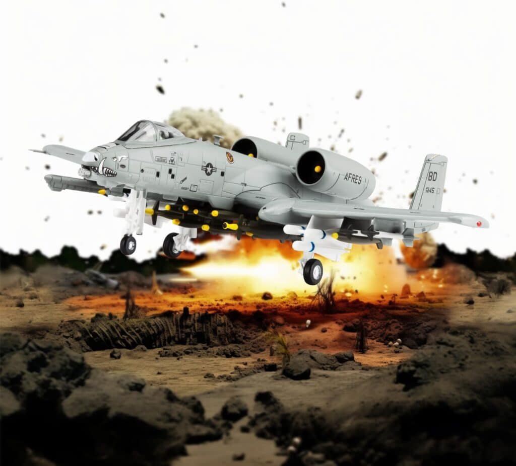 1/100 Fighter Jet Model A-10C Thunderbolt II Warthog diecast Military Airplanes Aircraft kit for Collection and Gift