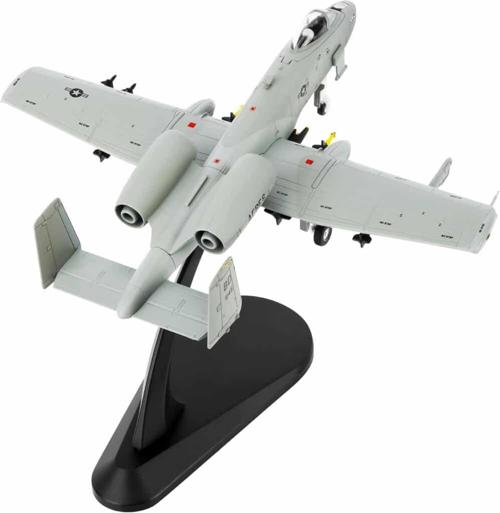 1/100 Fighter Jet Model A-10C Thunderbolt II Warthog diecast Military Airplanes Aircraft kit for Collection and Gift