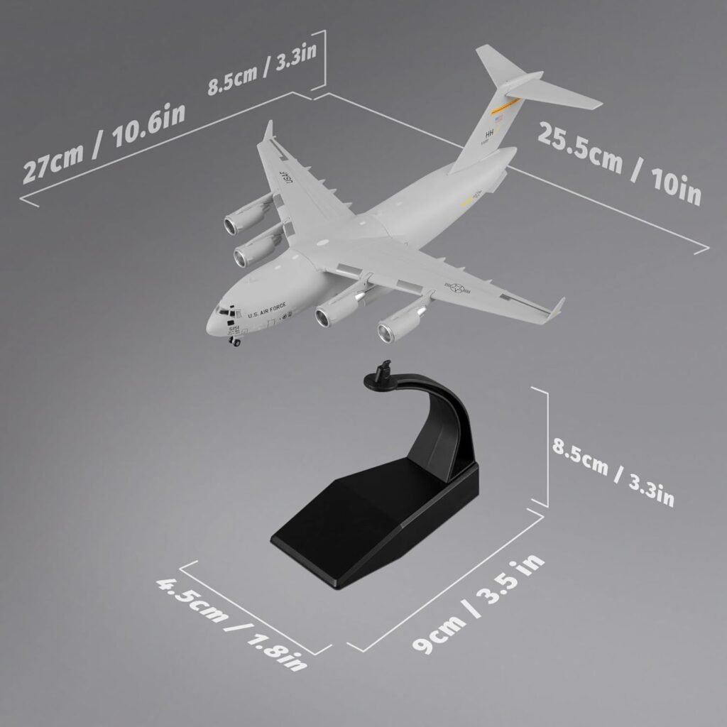 1/200 Fighter Jet Model Air Force C-17 diecast Military Airplanes Aircraft kit for Collection and Gift