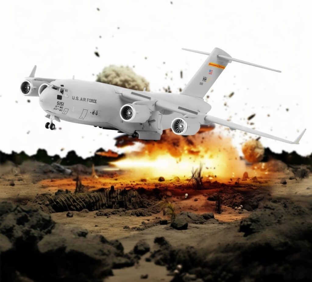1/200 Fighter Jet Model Air Force C-17 diecast Military Airplanes Aircraft kit for Collection and Gift
