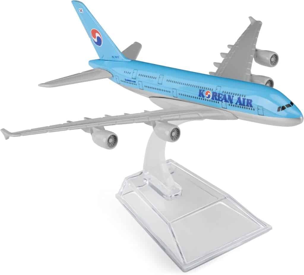 1/400 Korean Air 380 Airplane model Kits die-cast alloys Airplane Model For Collection and Display