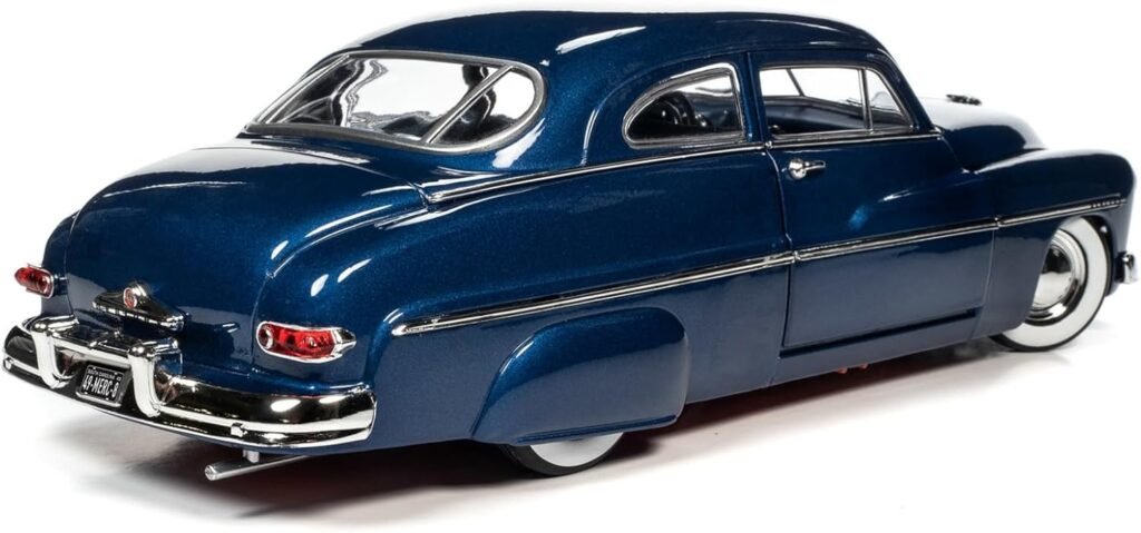 1949 Eight Coupe Classic Car, Atlantic Blue - AW277-1/18 Scale Diecast Model Car
