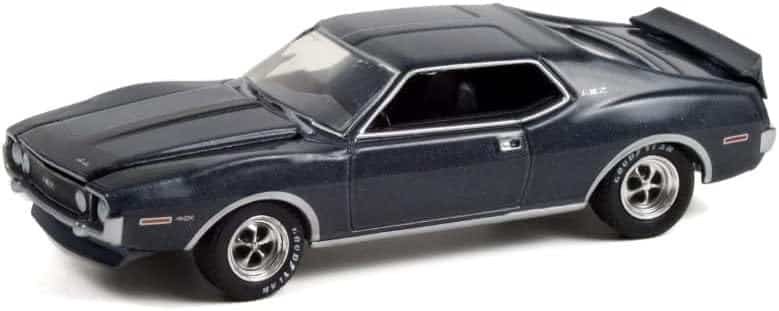 1971 AMC Javelin AMX, Charcoal Gray Metallic - Greenlight 13310A/48-1/64 Scale Diecast Car