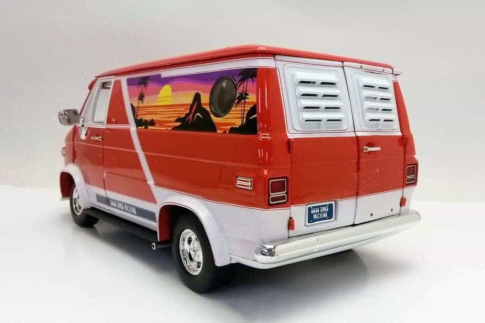 1976 Chevy G-Series Van - Good Times Machine, Orange - Acme A1802100-1/18 Scale Diecast Car